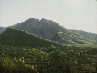 View of Bridge and the Town of Cava, Kingdom of Naples by Jean Joseph Xavier Bidauld